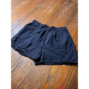 New XL Black Elastic Drawstring Waist Shorts with Pockets Runs SMALL